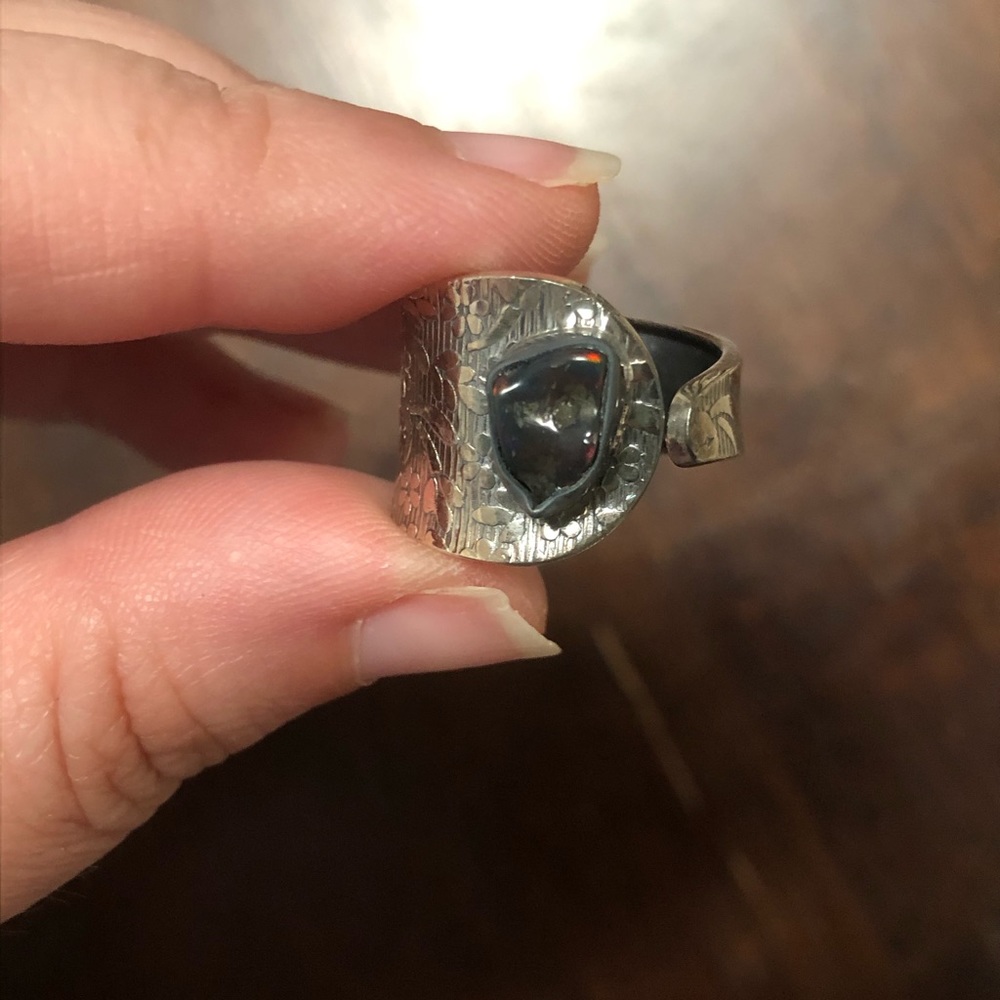 Chalama Black Opal Ring